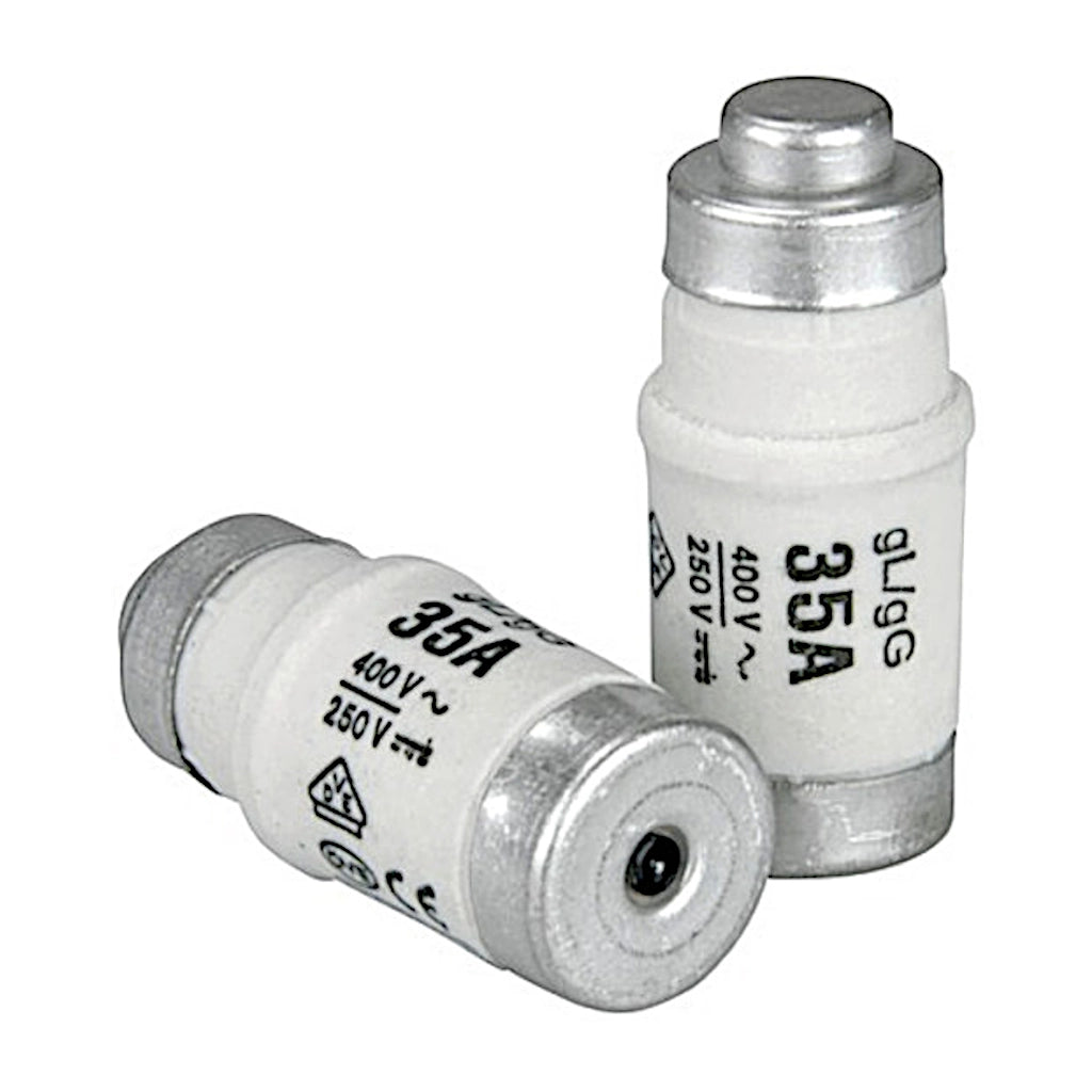 NEOZED Sicherungen 35A D02 E18 schwarz | 10 Stück