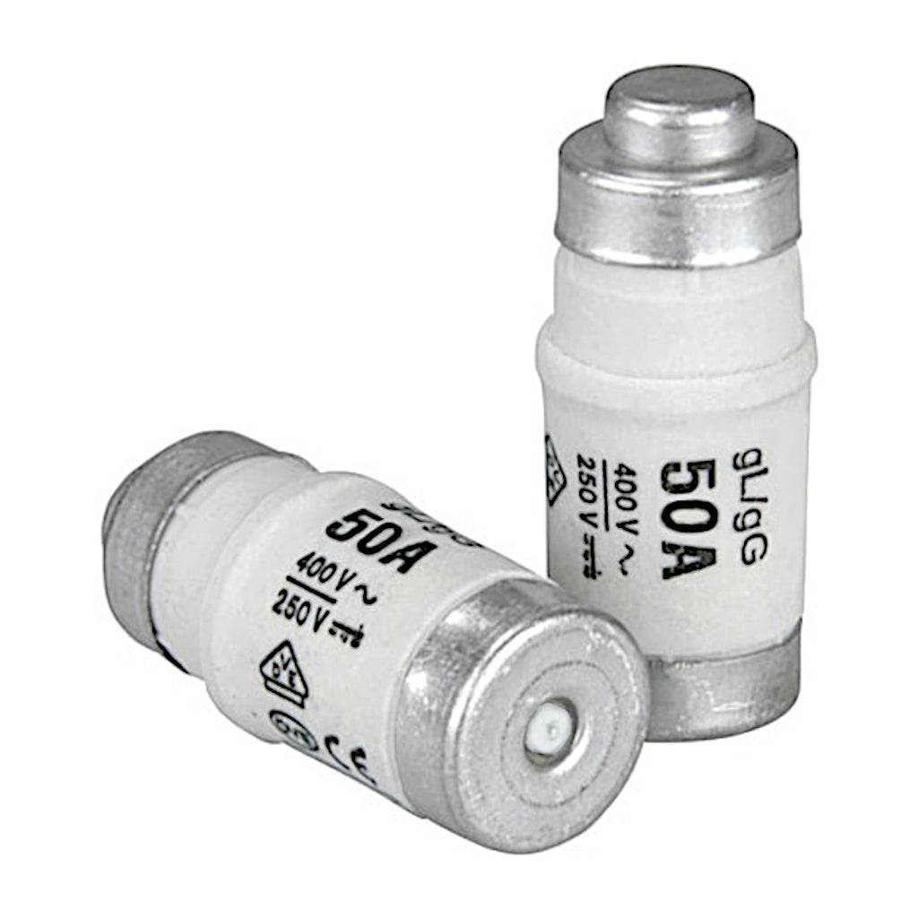 NEOZED Sicherungen 50A D02 E18 weiß | 10 Stück