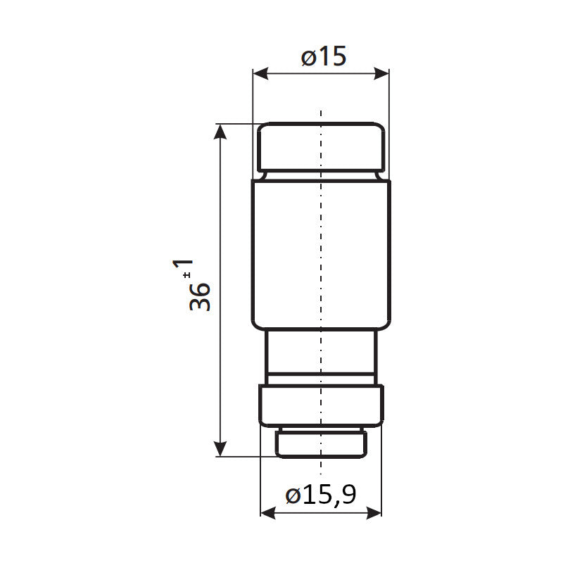 NEOZED Sicherungen 63A D02 E18 kupfer Abmessungen