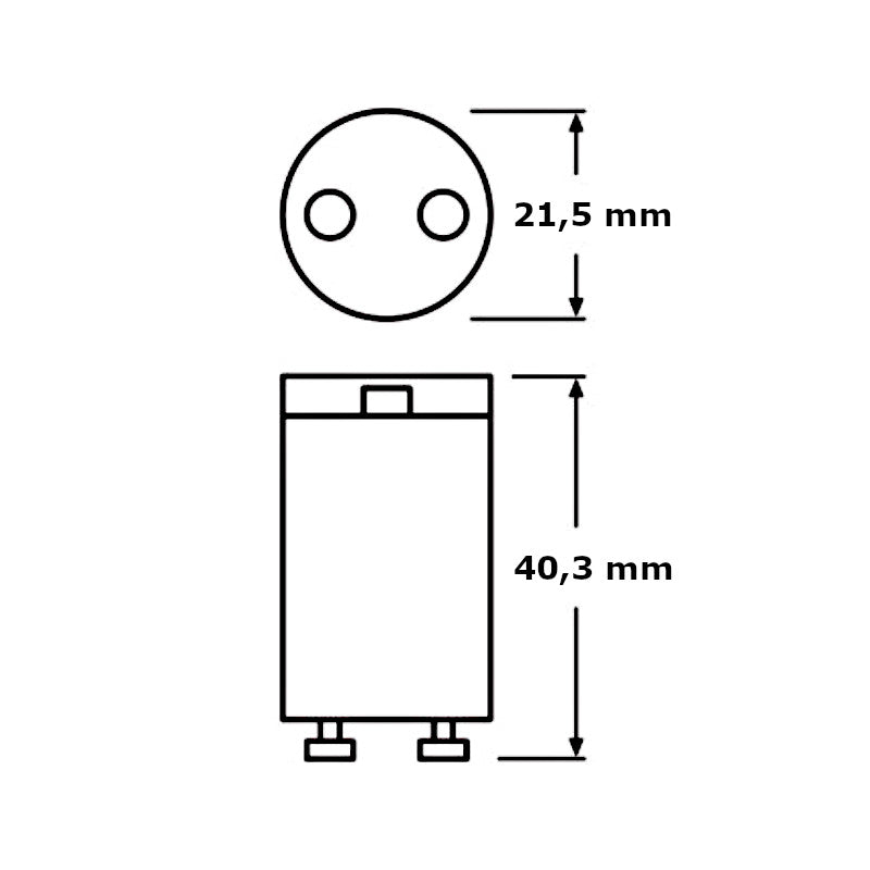 Osram Sicherheitsstarter ST171 Abmessungen