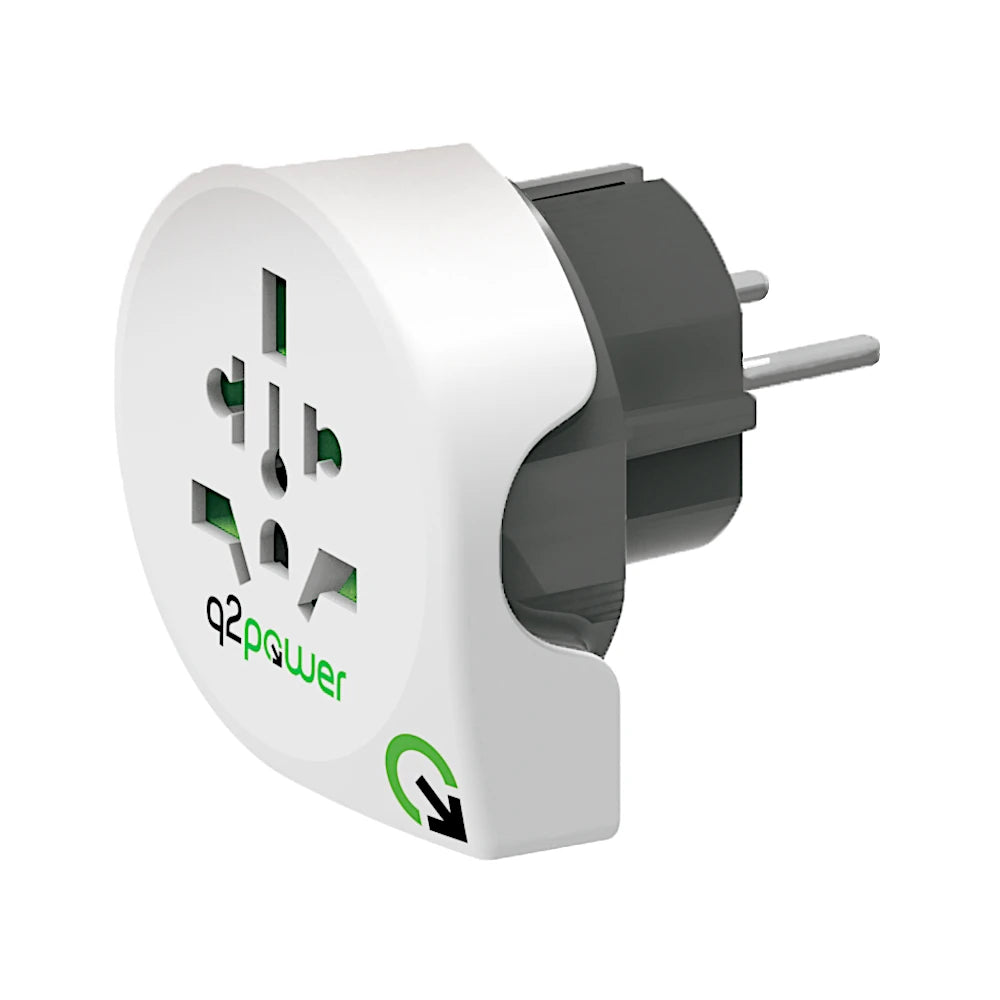 q2 Power Reiseadapter Welt nach Europa (1.100100)