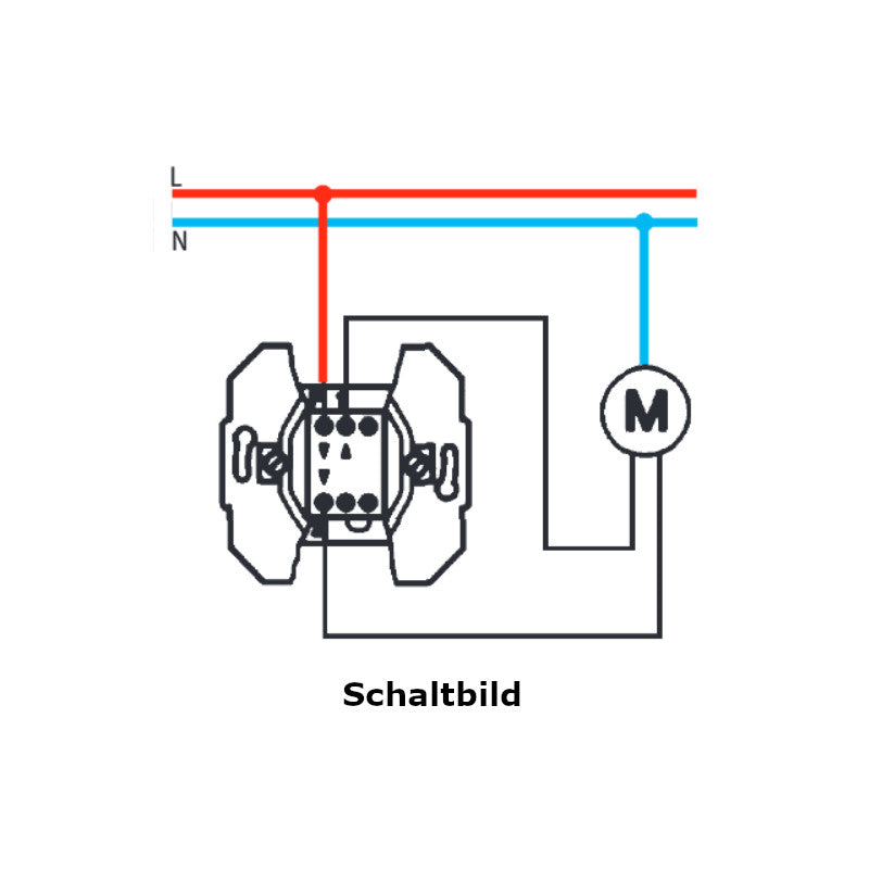 Kopp Rivo reinweiß Jalousieschalter (586517082) Schaltbild