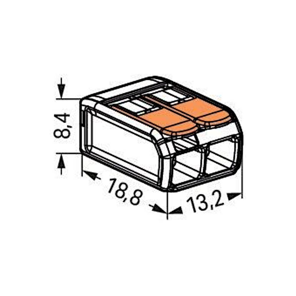 Wago 221-412 Compact Verbindungsklemme