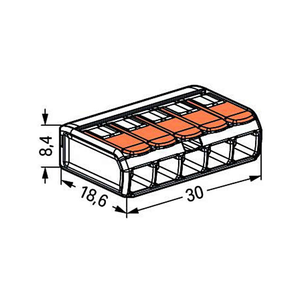 Wago 221-415 Compact Verbindungsklemme