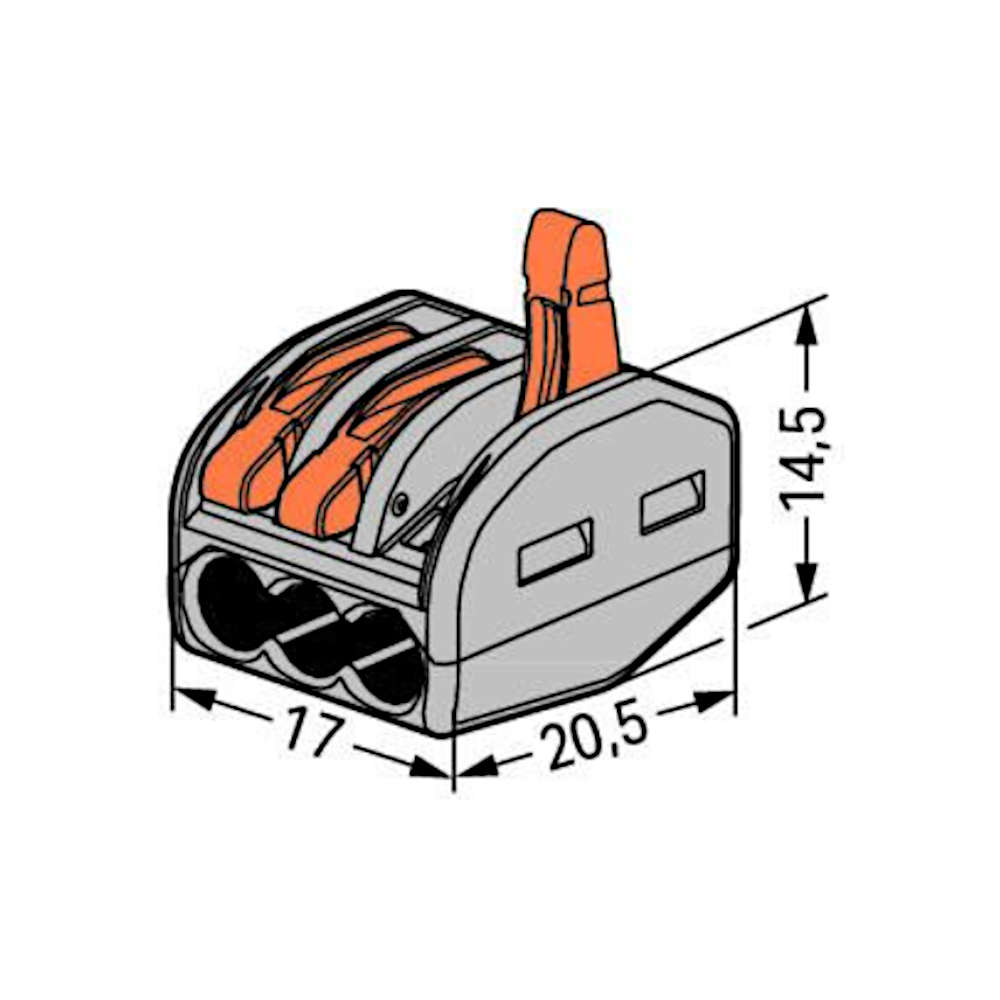 Wago 222-413 Classic Verbindungsklemmen