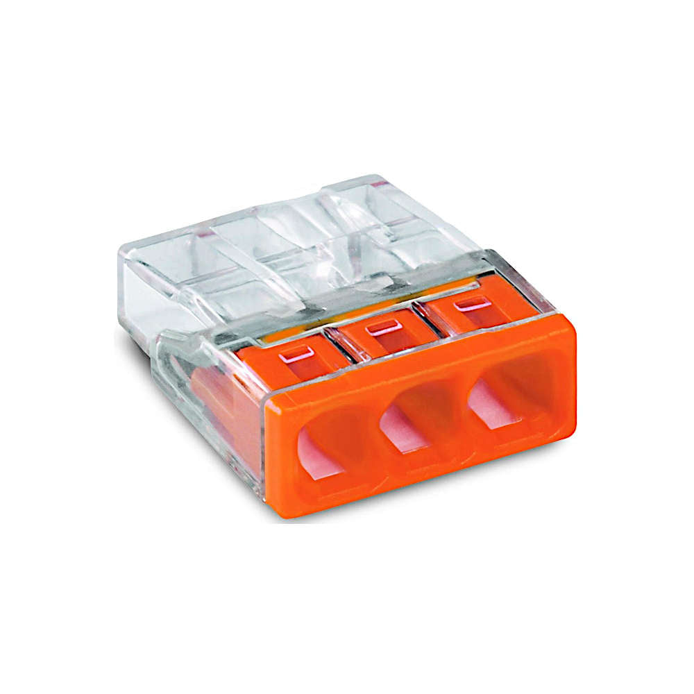 Wago 2273-203 Compact Verbindungsdosenklemme orange - 25 Stück